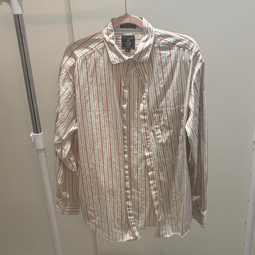 Faconnable Multi color and White Striped Women’s Shirt.